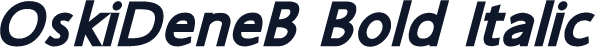 OskiDeneB Bold Italic