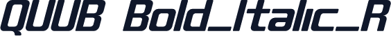 QUUB Bold_Italic_R