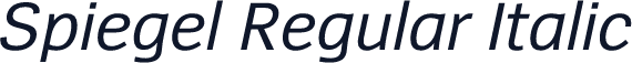 Spiegel Regular Italic