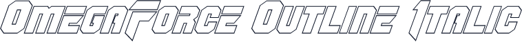 OmegaForce Outline Italic