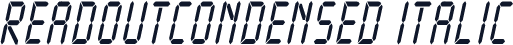 ReadoutCondensed Italic