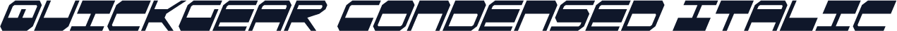 QuickGear Condensed Italic