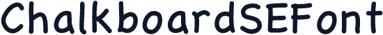 ChalkboardSEFont