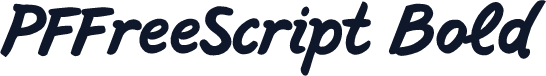 PFFreeScript Bold