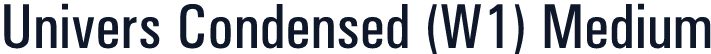 Univers Condensed (W1) Medium