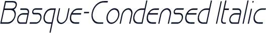 Basque-Condensed Italic