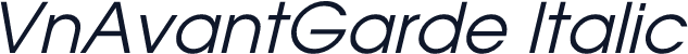 VnAvantGarde Italic