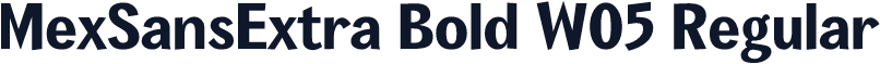 MexSansExtra Bold W05 Regular