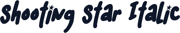 Shooting Star Italic