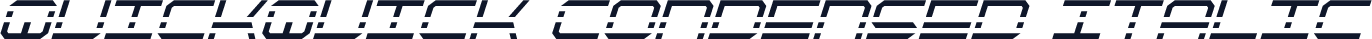 QuickQuick Condensed Italic