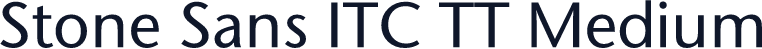 Stone Sans ITC TT Medium