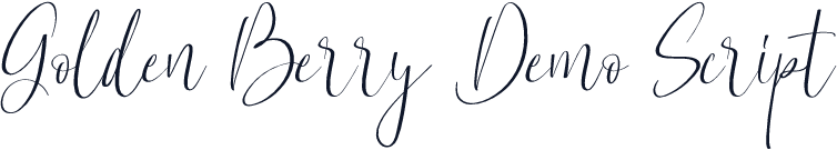 Golden Berry Demo Script