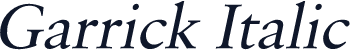 Garrick Italic