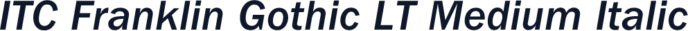 ITC Franklin Gothic LT Medium Italic