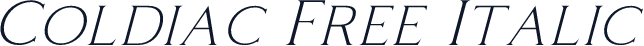 Coldiac Free Italic