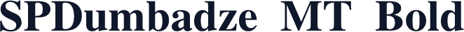 SPDumbadze MT Bold
