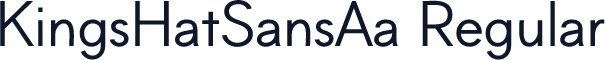 KingsHatSansAa Regular