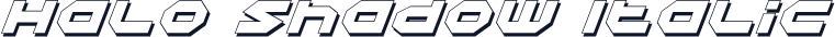 Halo Shadow Italic