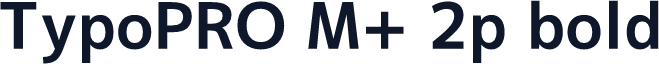 TypoPRO M+ 2p bold