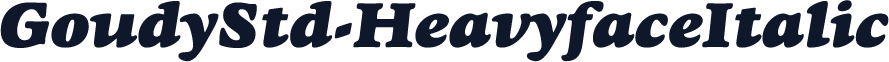 GoudyStd-HeavyfaceItalic