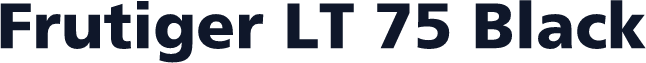 Frutiger LT 75 Black