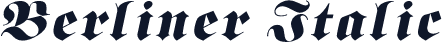 Berliner Italic