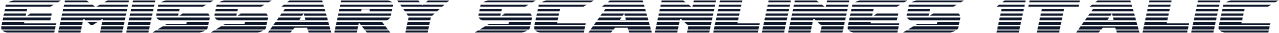 Emissary Scanlines Italic