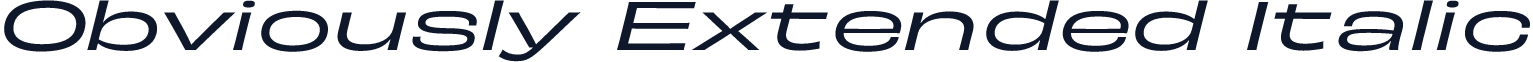 Obviously Extended Italic