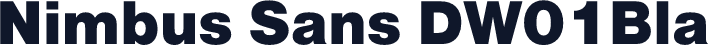 Nimbus Sans DW01Bla