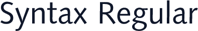 Syntax Regular