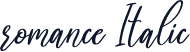 romance Italic