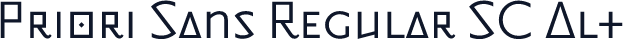 Priori Sans Regular SC Alt