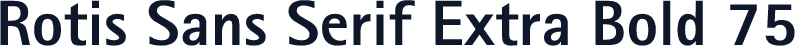Rotis Sans Serif Extra Bold 75