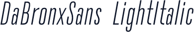 DaBronxSans-LightItalic