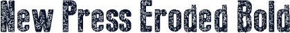 New Press Eroded Bold