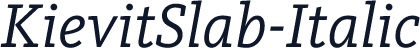 KievitSlab-Italic