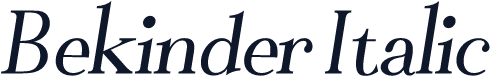 Bekinder Italic