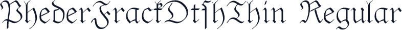 PhederFrackDtshThin Regular