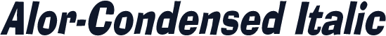 Alor-Condensed Italic
