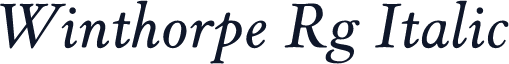 Winthorpe Rg Italic