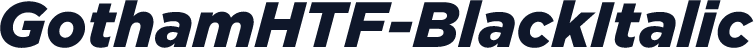 GothamHTF-BlackItalic