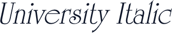 University Italic