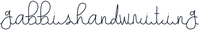 gabbishandwriting