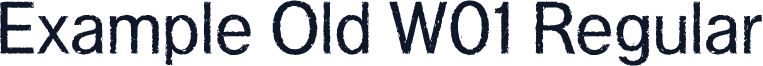 Example Old W01 Regular