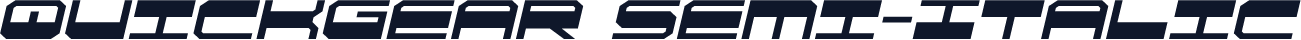 QuickGear Semi-Italic