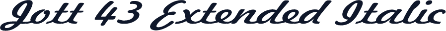 Jott 43 Extended Italic