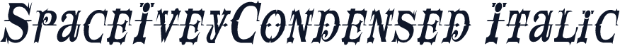 SpaceIveyCondensed Italic