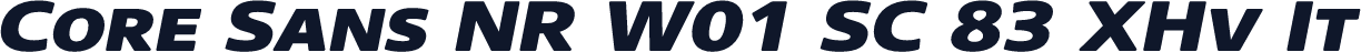 Core Sans NR W01 SC 83 XHv It