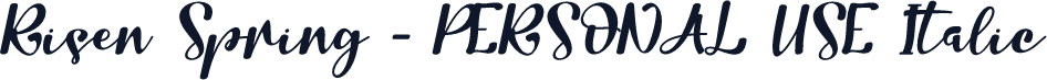 Risen Spring - PERSONAL USE Italic