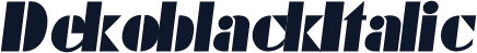 DekoblackItalic